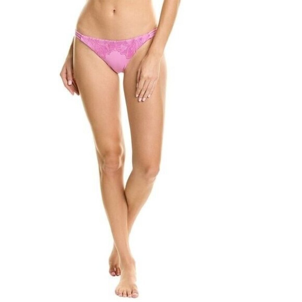 L*SPACE "Claude" bikini classic bottom womens sz Medium BNWOT rosebud